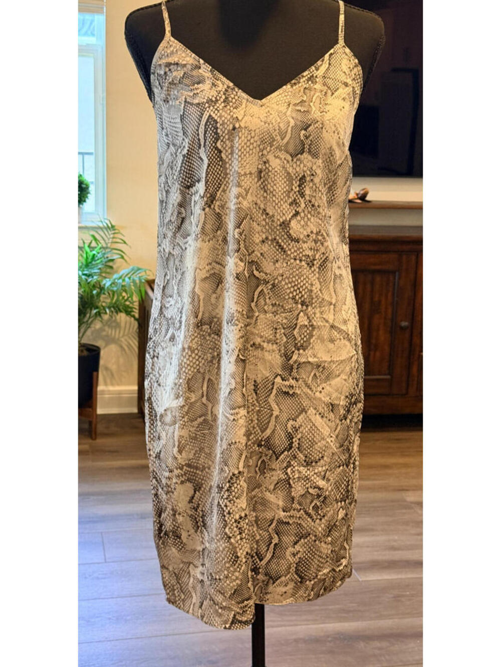 White House Black Market Python Snake Print Slip Dress - Size 2